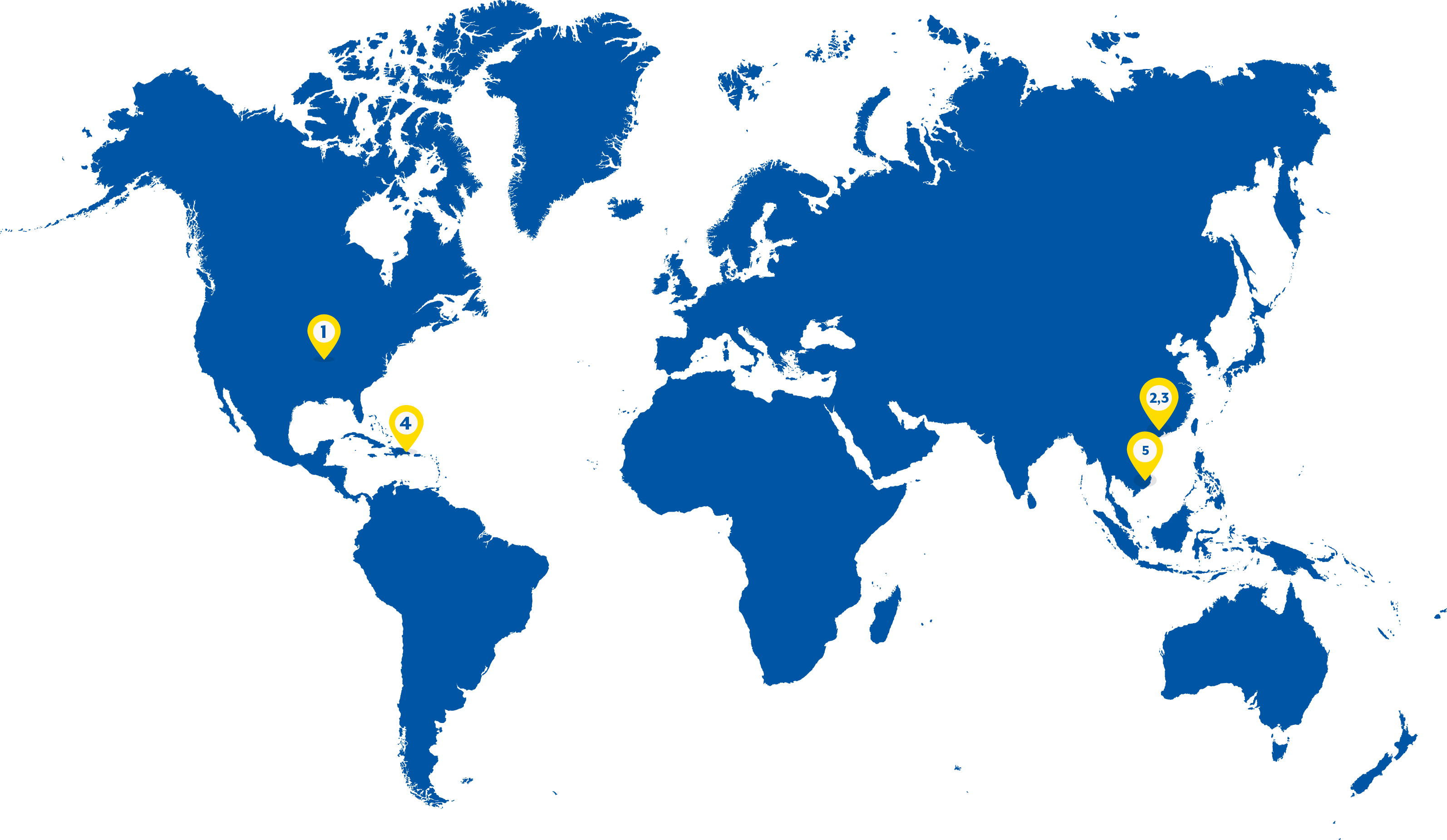 Our locations: World Headquarters and Manufacturing Plant – Sullivan, Missouri, USA Asia Headquarters and Development Office – Panyu, China Manufacturing Plant – Enping, China Manufacturing Plant – Santiago De Los Caballeros, Dominican Republic